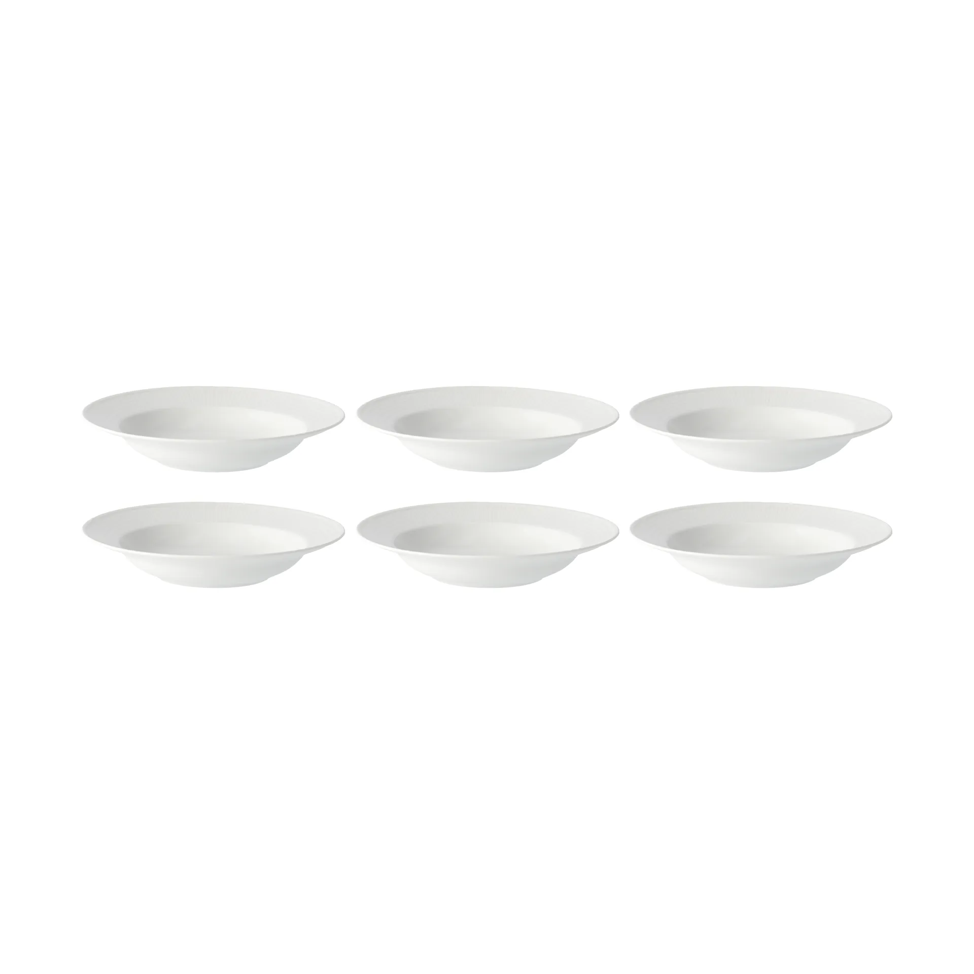 Swedish Grace djup tallrik 25 cm, 6-pack snö (vit),  Rörstrand