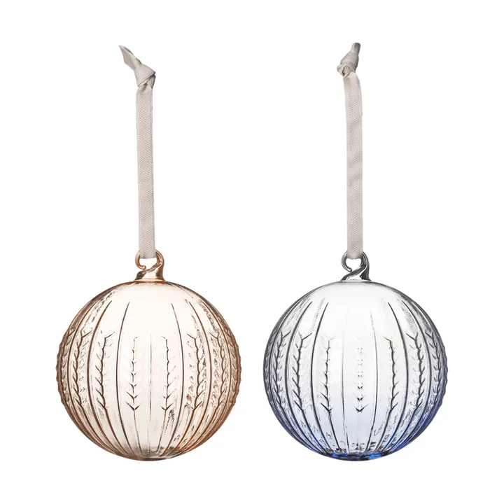 Swedish Grace julkula - Jubilee-blå, 2-pack - Rörstrand