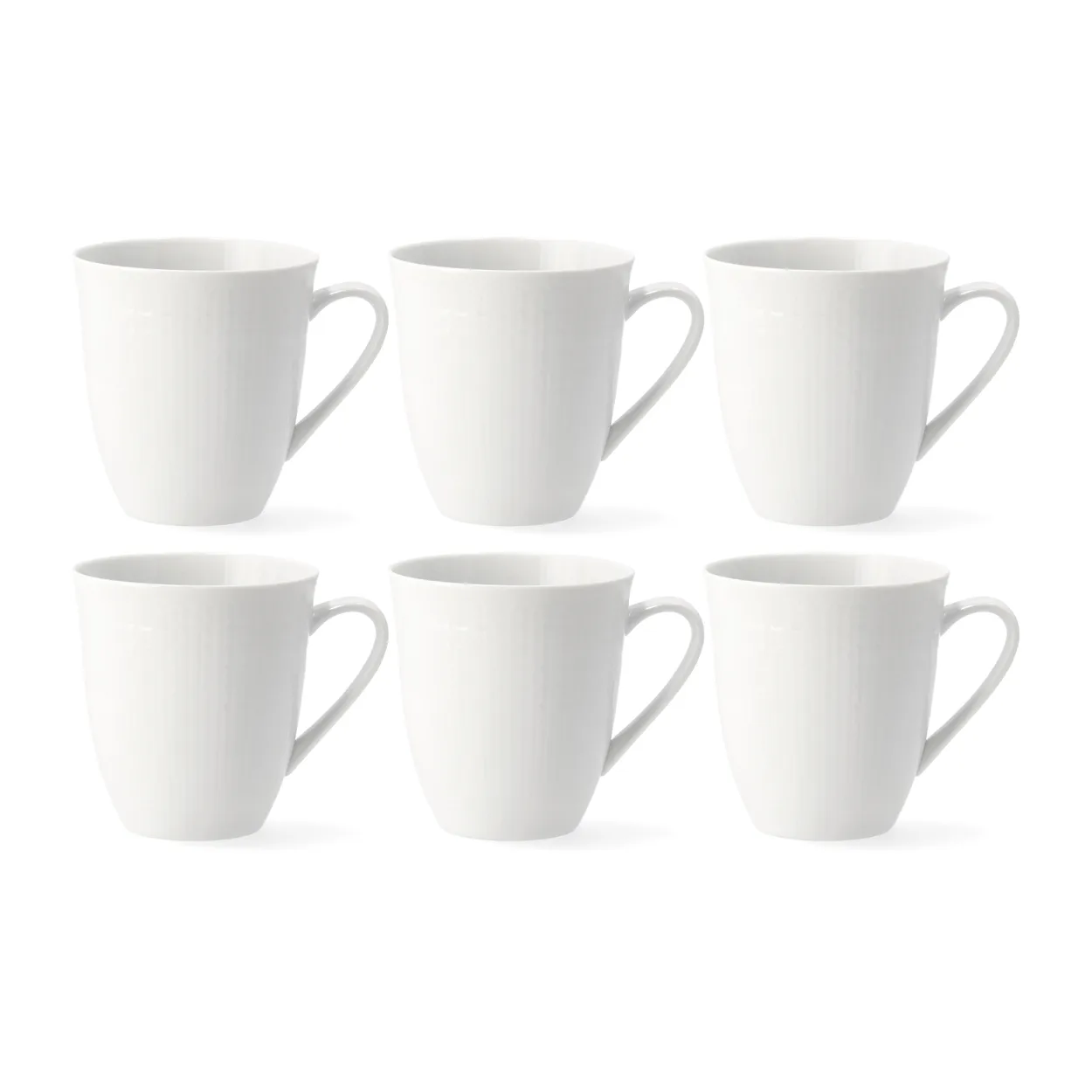 Rörstrand Swedish Grace mugg 50 cl, 6-pack snö (vit)