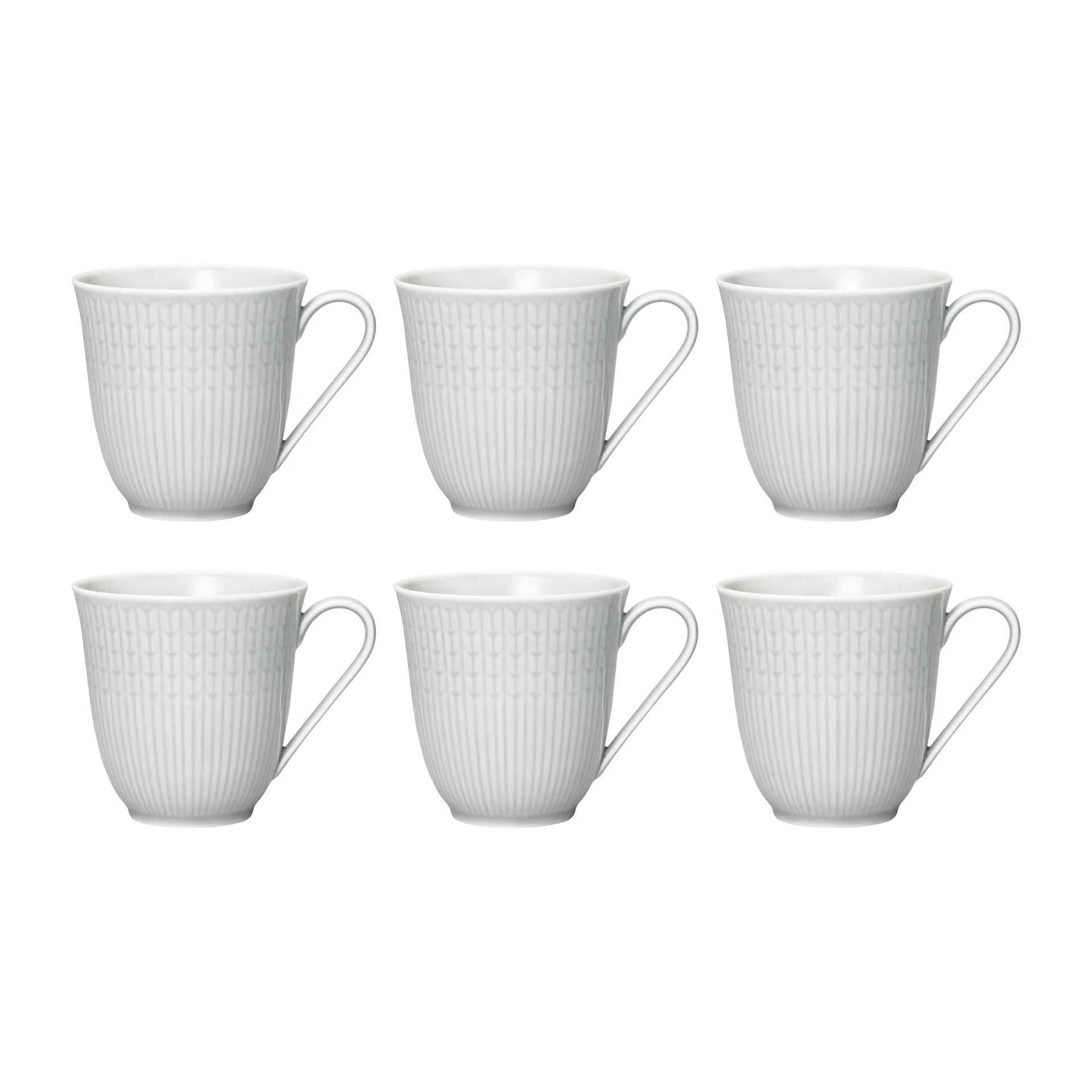 Swedish Grace mugg liten 6-pack Dimma (grå),  Rörstrand