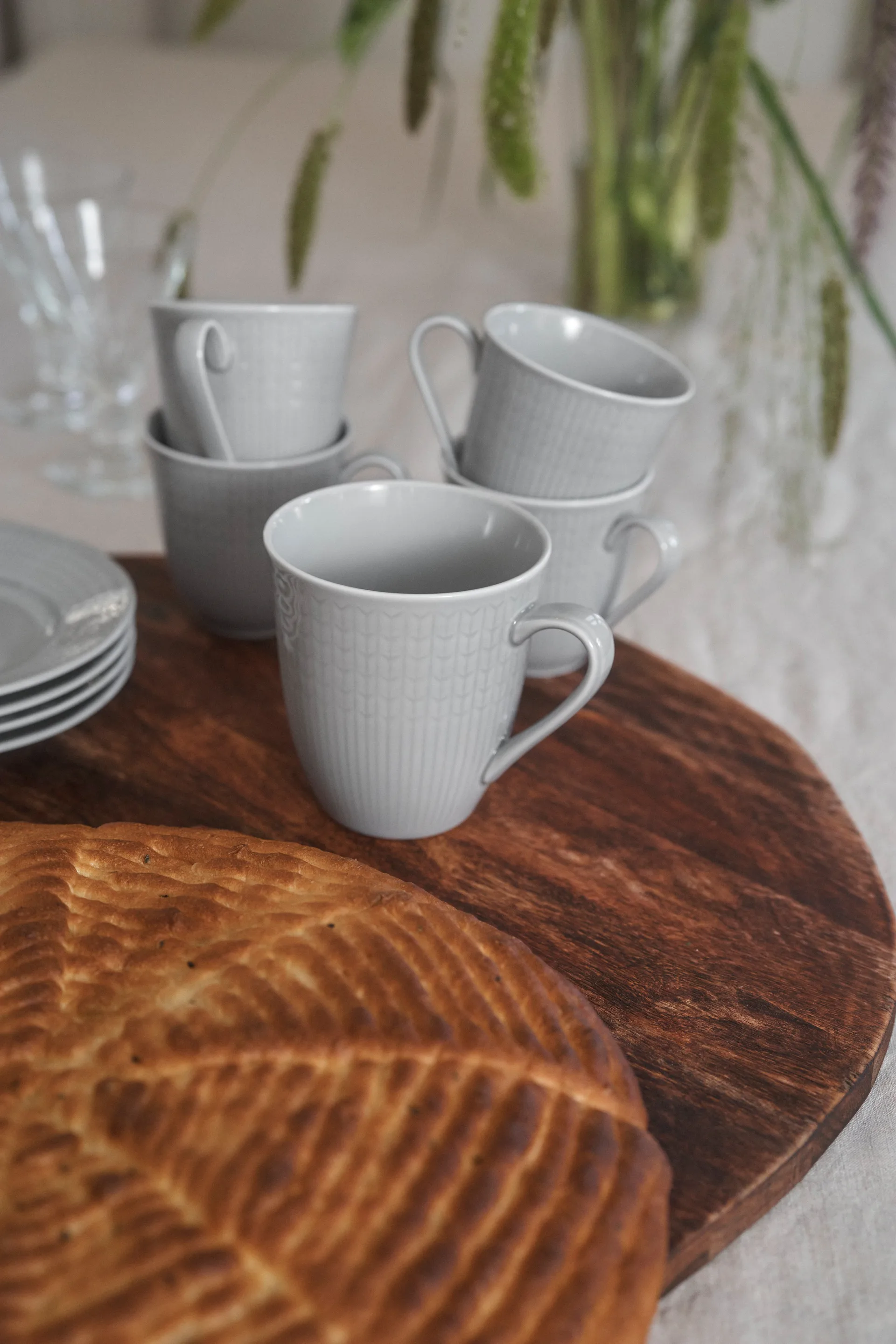 Swedish Grace mugg liten 6-pack Dimma (grå),  Rörstrand