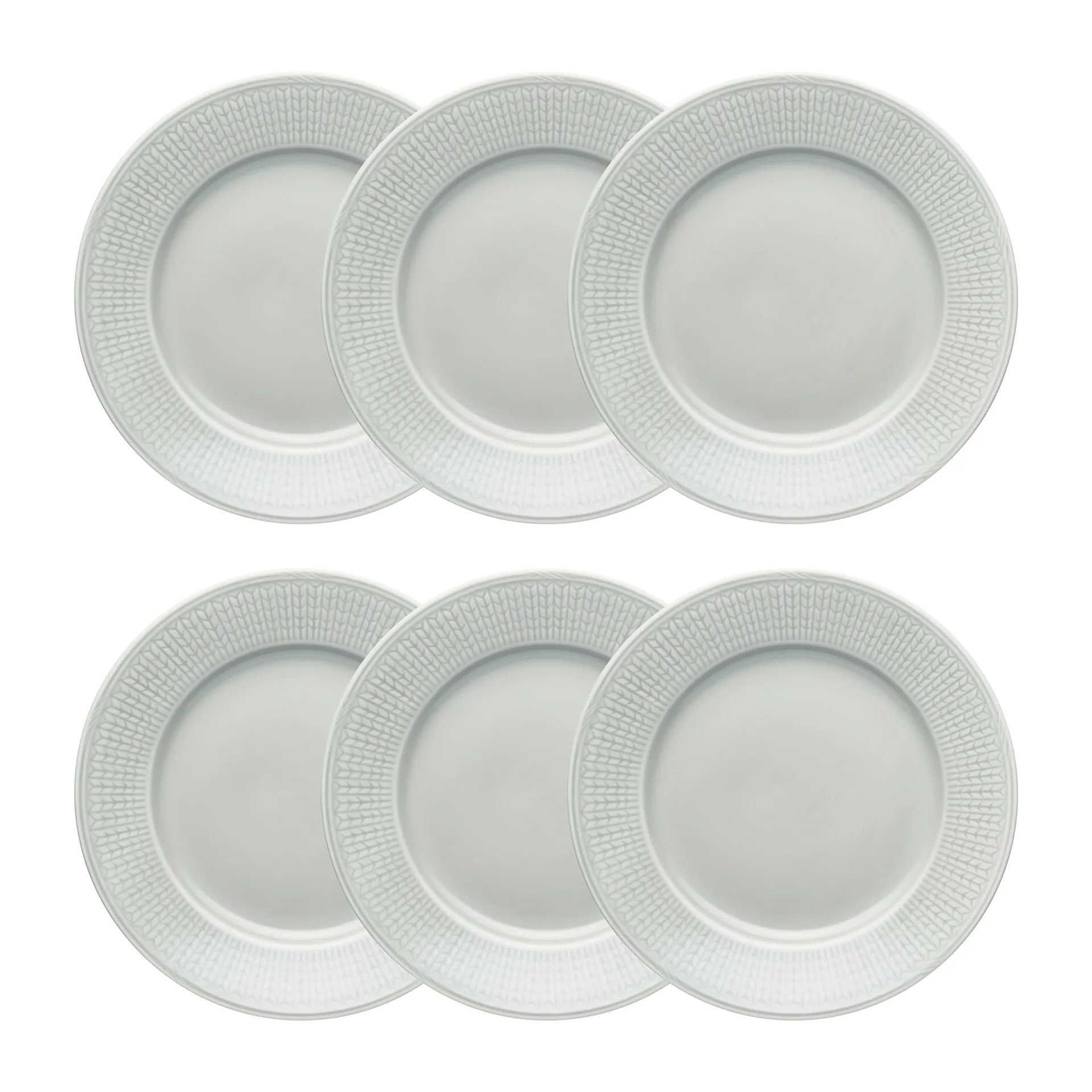 Swedish Grace tallrik 21 cm 6-pack Dimma (grå),  Rörstrand