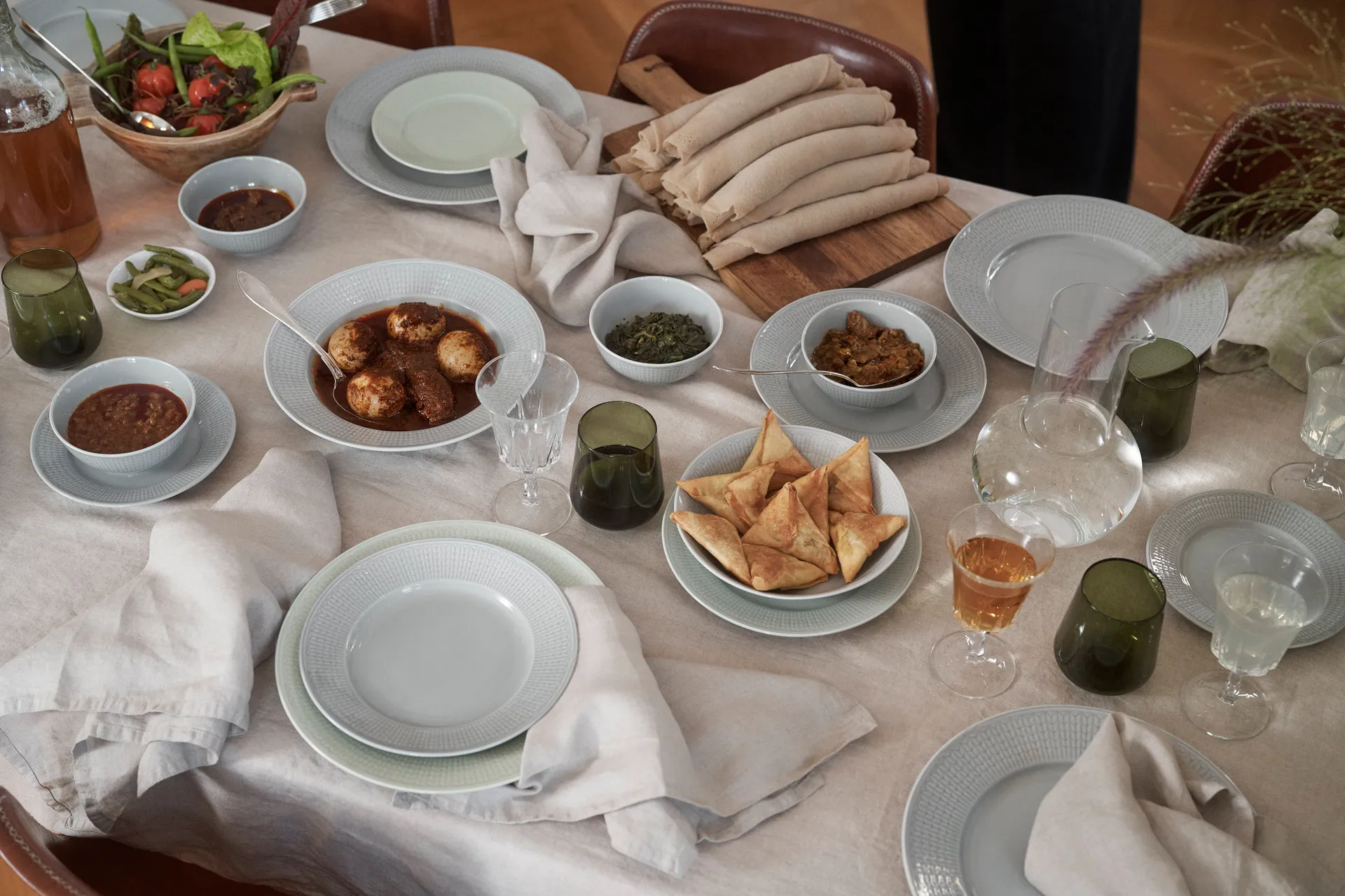 Swedish Grace tallrik Ø21 cm, snö (vit) Rörstrand