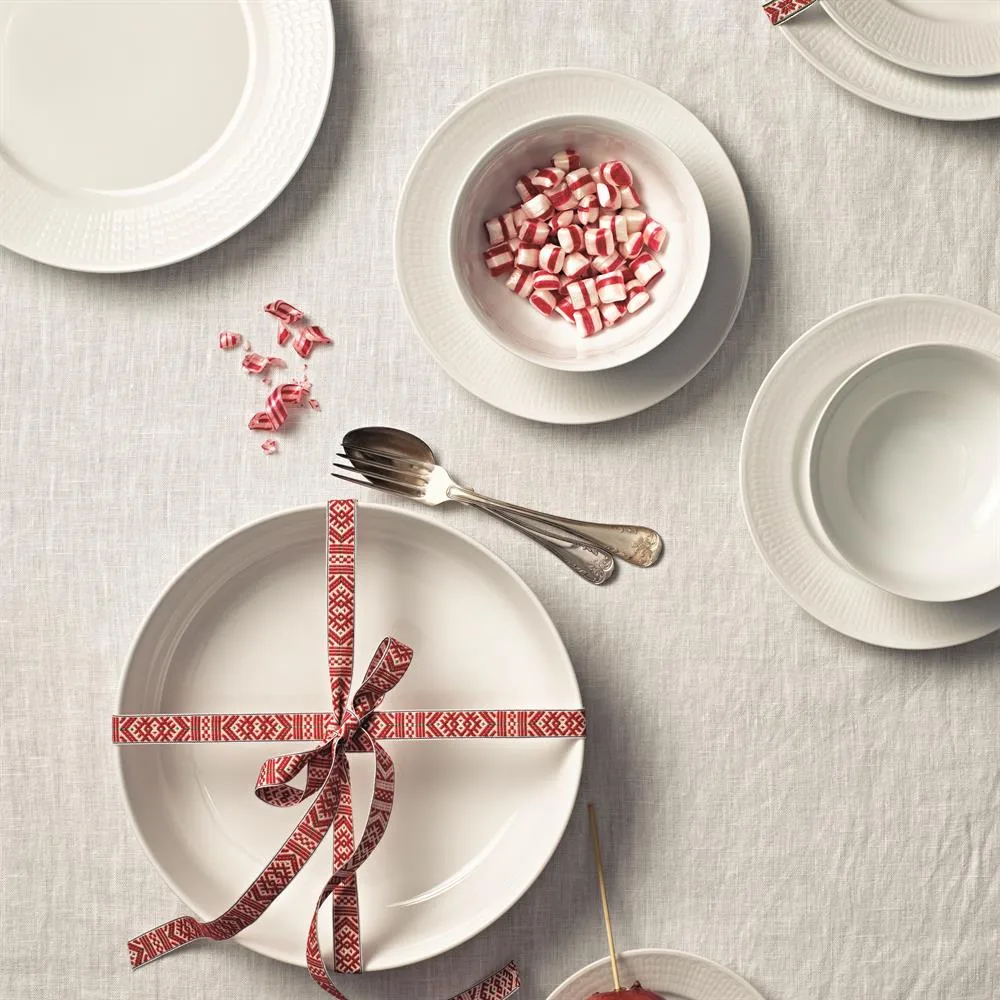 Swedish Grace tallrik Ø21 cm, snö (vit) Rörstrand