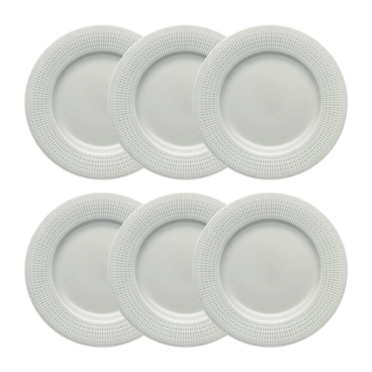 Rörstrand Swedish Grace tallrik 24 cm 6-pack Dimma (grå) Dimma (grå)