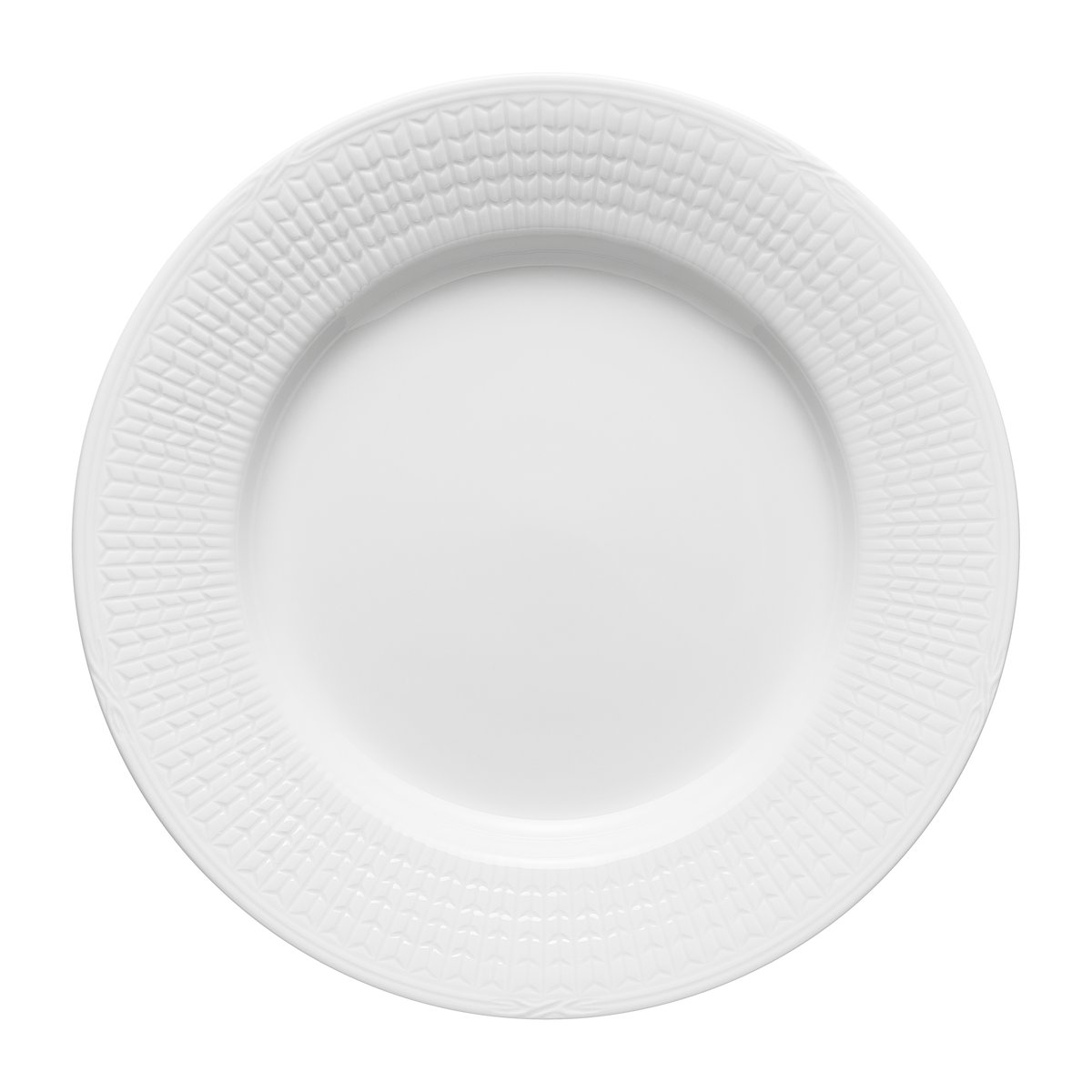 Rörstrand Swedish Grace tallrik 24 cm Snö (vit) | Skandinavisk Design | Mattallrikar | Vit