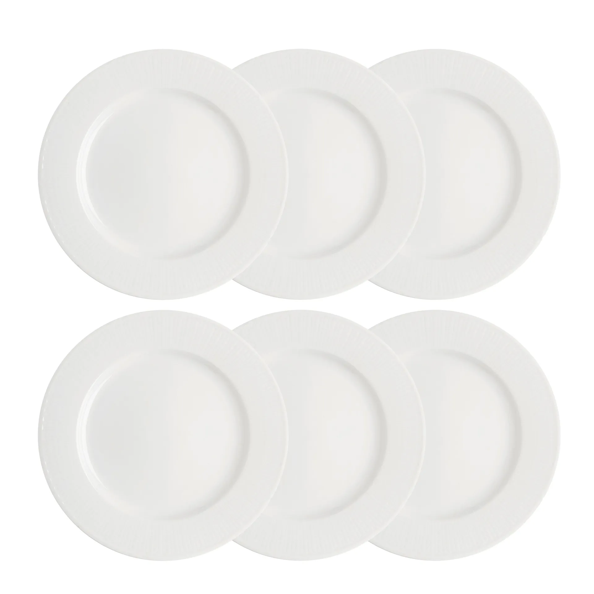 Swedish Grace tallrik 27 cm 6-pack snö (vit),  Rörstrand
