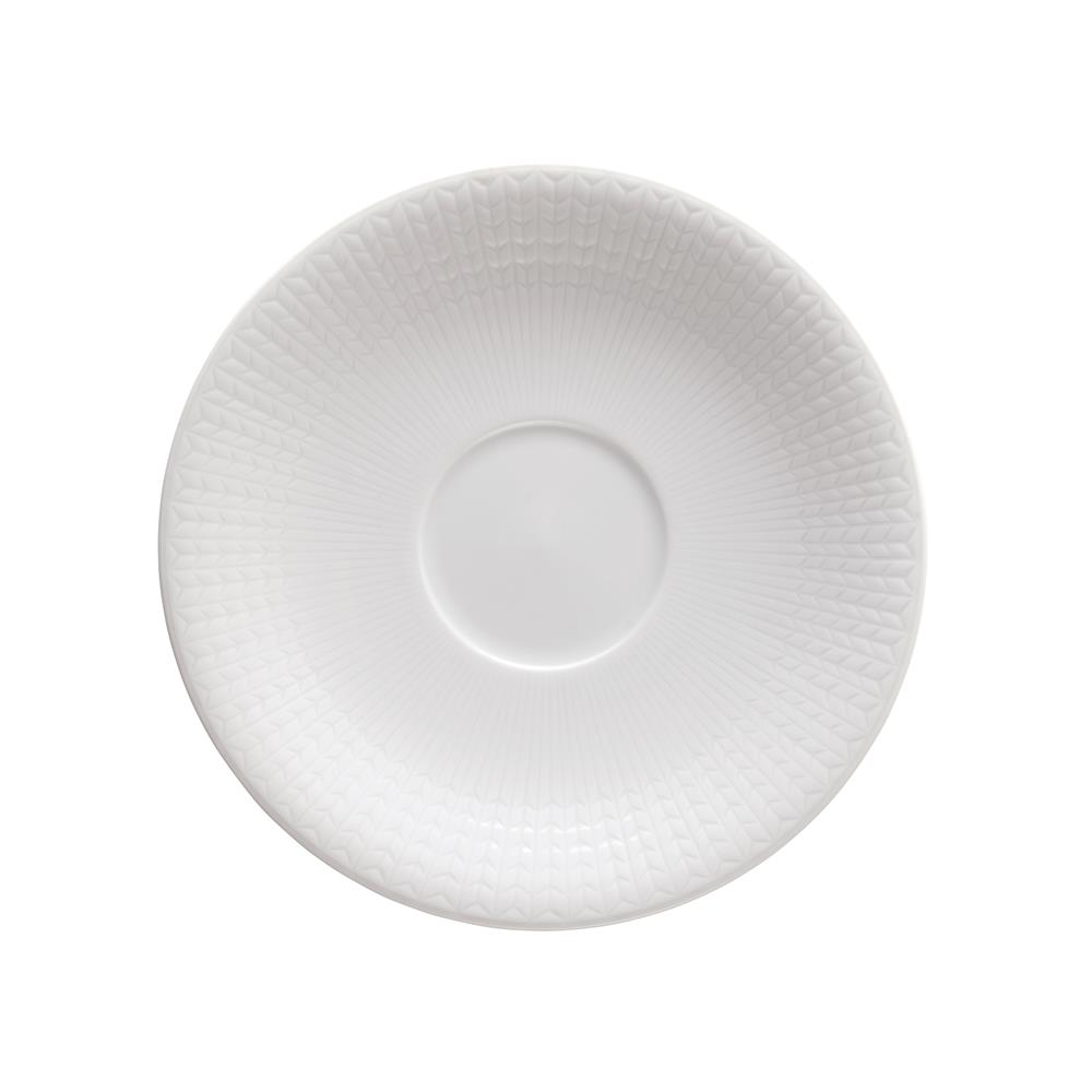Rörstrand Swedish Grace tefat 18 cm Snö (vit) | Skandinavisk Design | Tekoppar | Vit