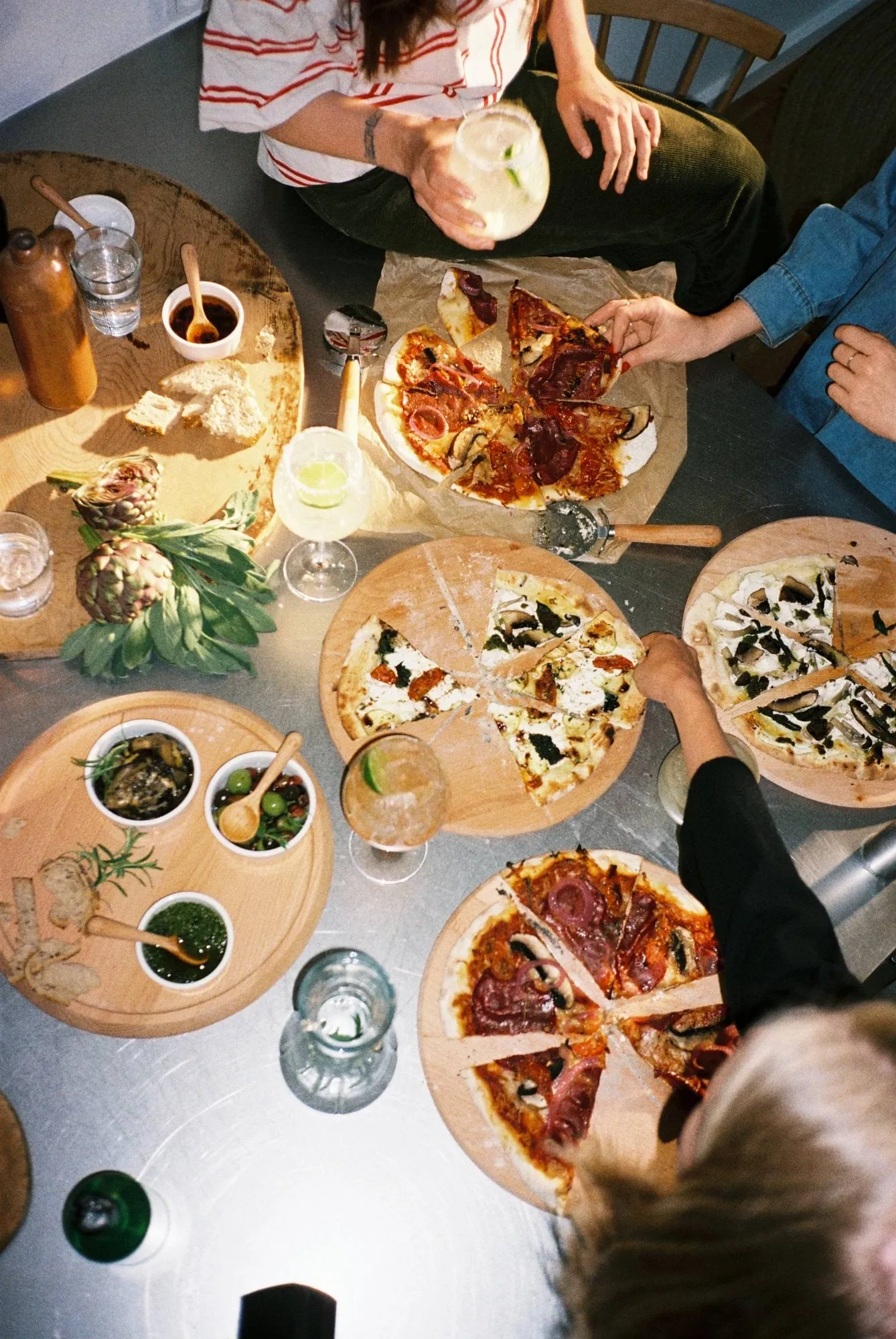 Grand Cru pizzabräda och pizzaskärare, Bok, Ø35 cm Rosendahl