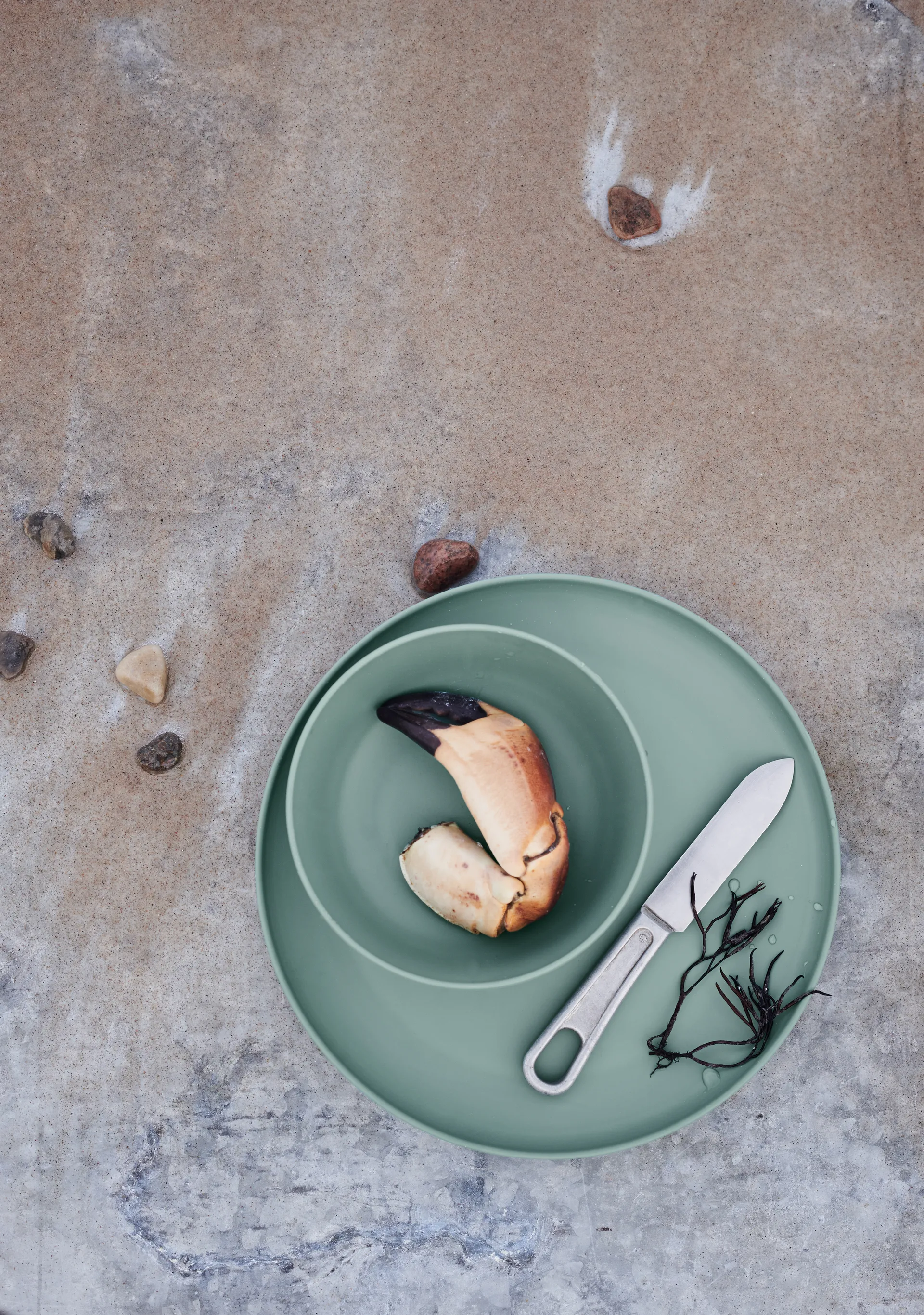 Grand Cru Take tallrik melamin Ø26 cm 2-pack, Dimgrön Rosendahl