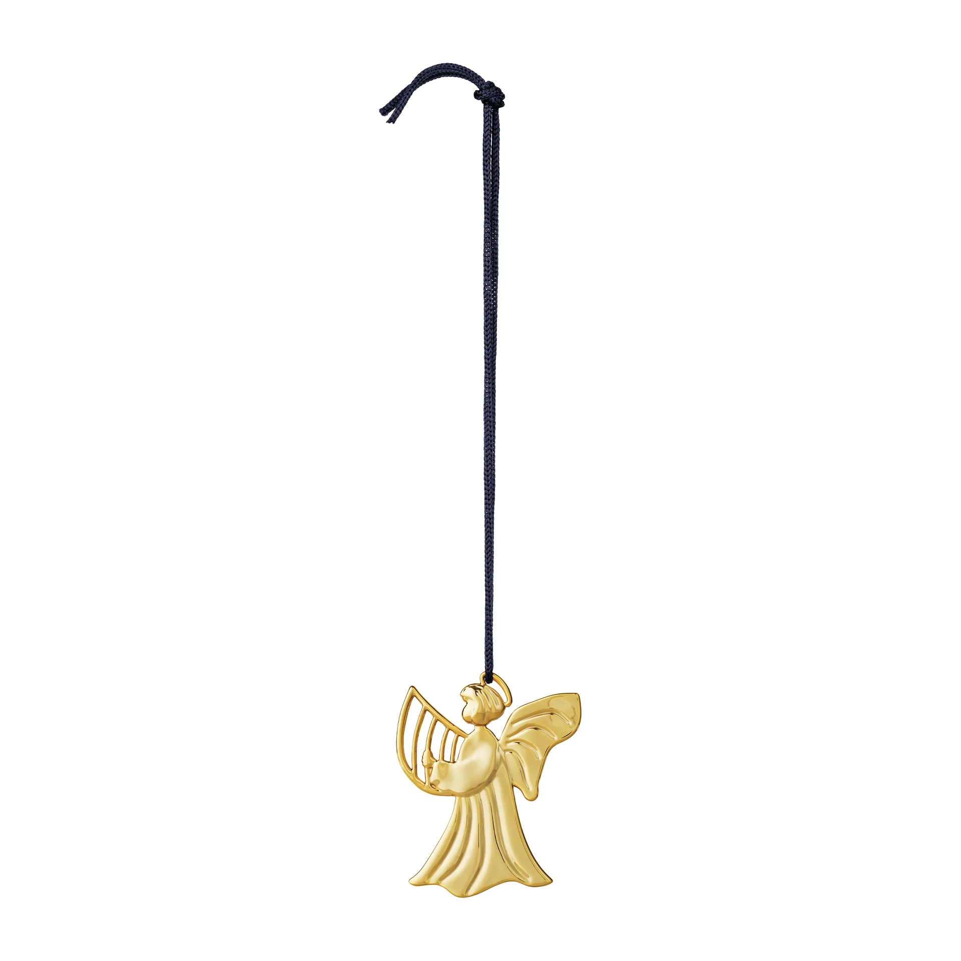 Karen Blixen ängel med harpa julhänge 7 cm, Förgylld Rosendahl