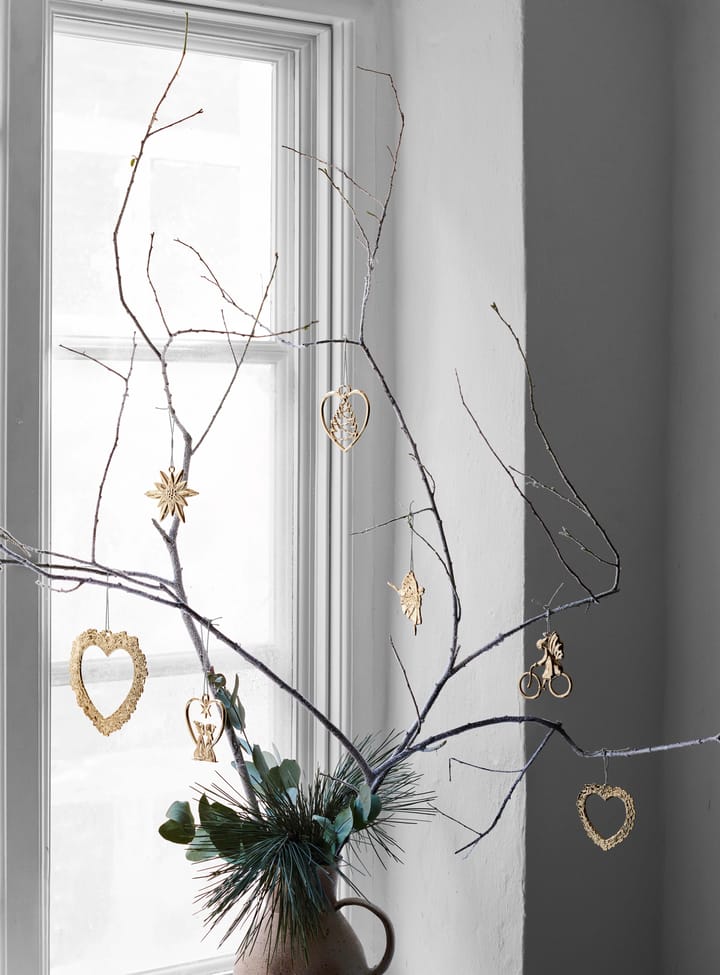 Karen Blixen fönsterdekoration Blomsterhjärta, Guld Rosendahl