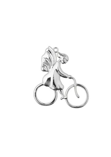 Karen Blixen julhänge Ängel på cykel - Silver - Rosendahl