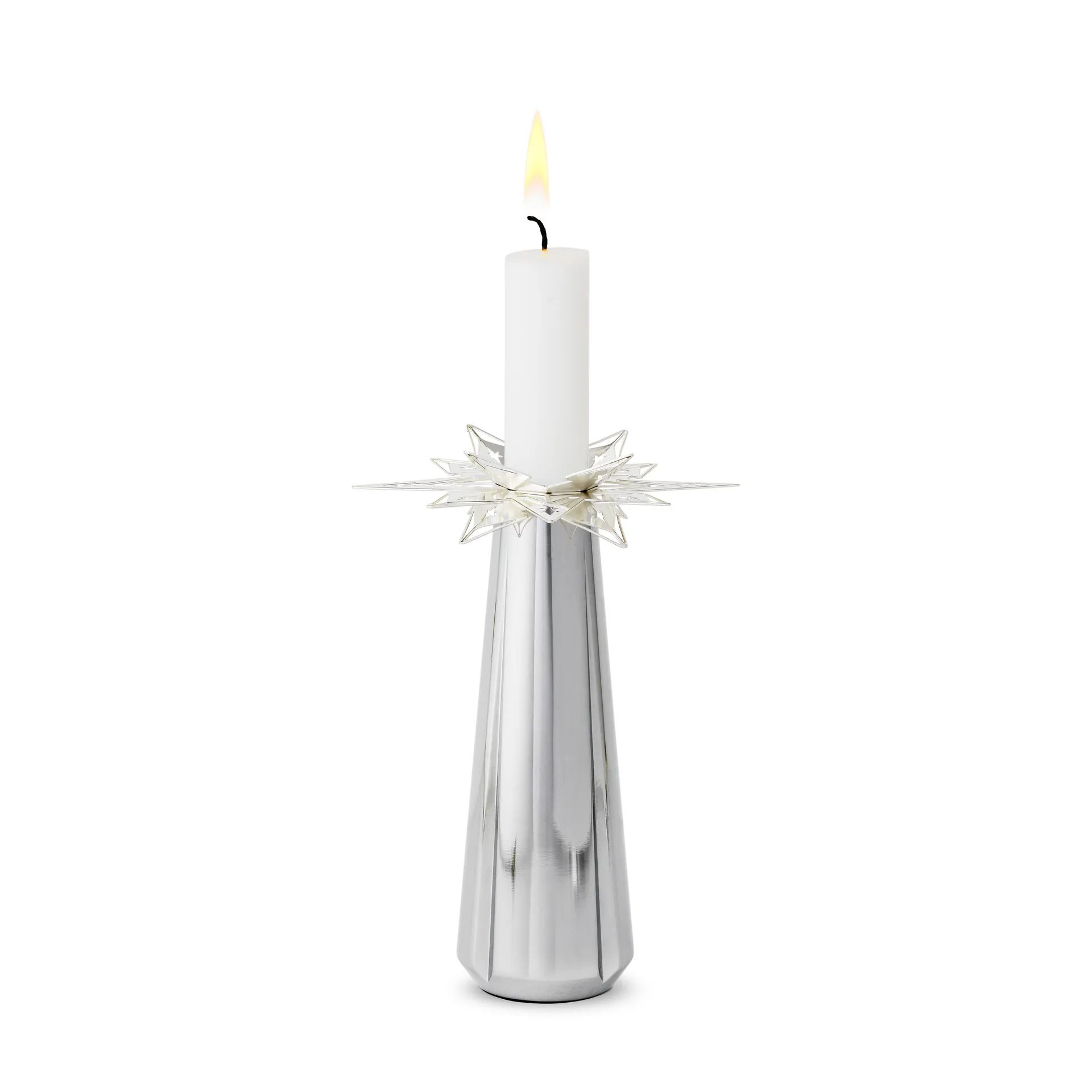 Karen Blixen ljusmanschett stjärna 3 cm 2-pack, Försilvrad Rosendahl