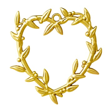 Karen Blixen mistel hjärta julhänge 7 cm - Förgylld - Rosendahl