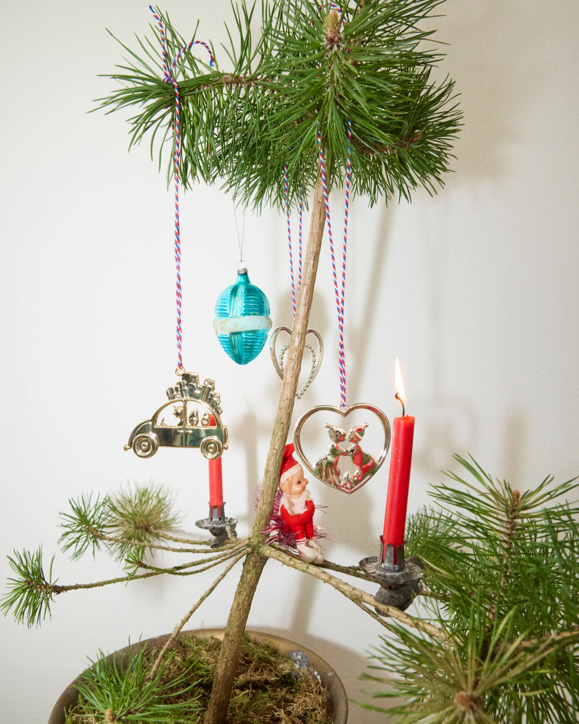 Karen Blixen pärlhjärta julhänge 6,5 cm, Försilvrad Rosendahl