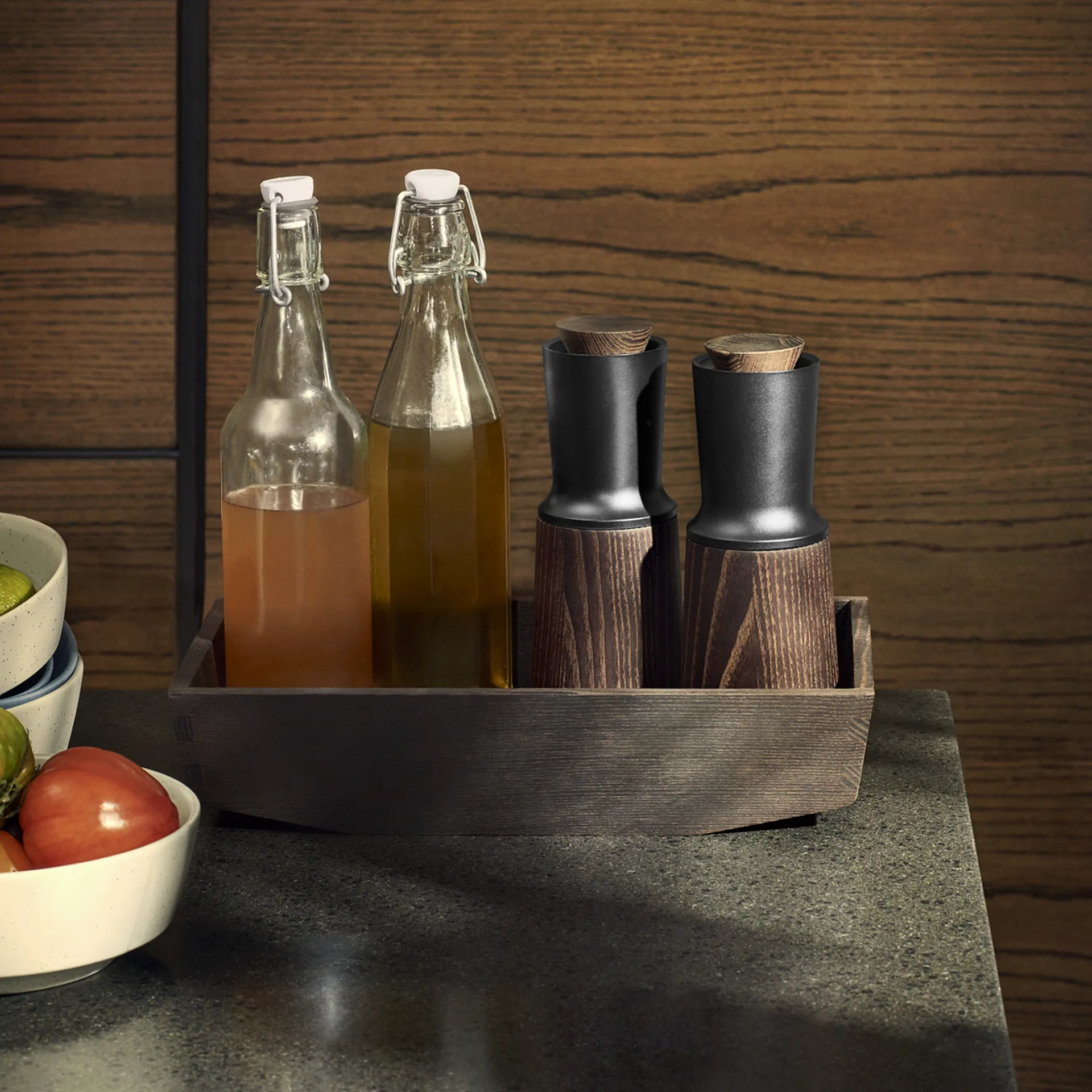 Rå salt- & pepparkvarn 20 cm, Svart Rosendahl