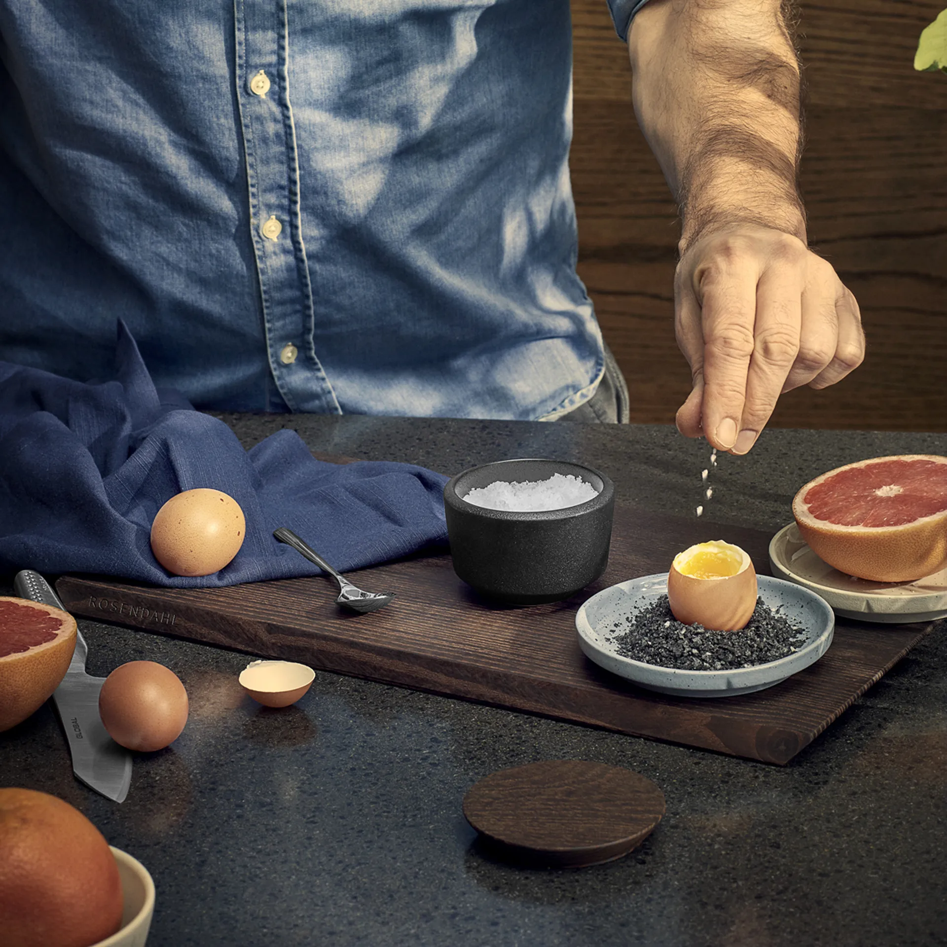 Rå skärbräda 44x25 cm, Termo Ask Rosendahl