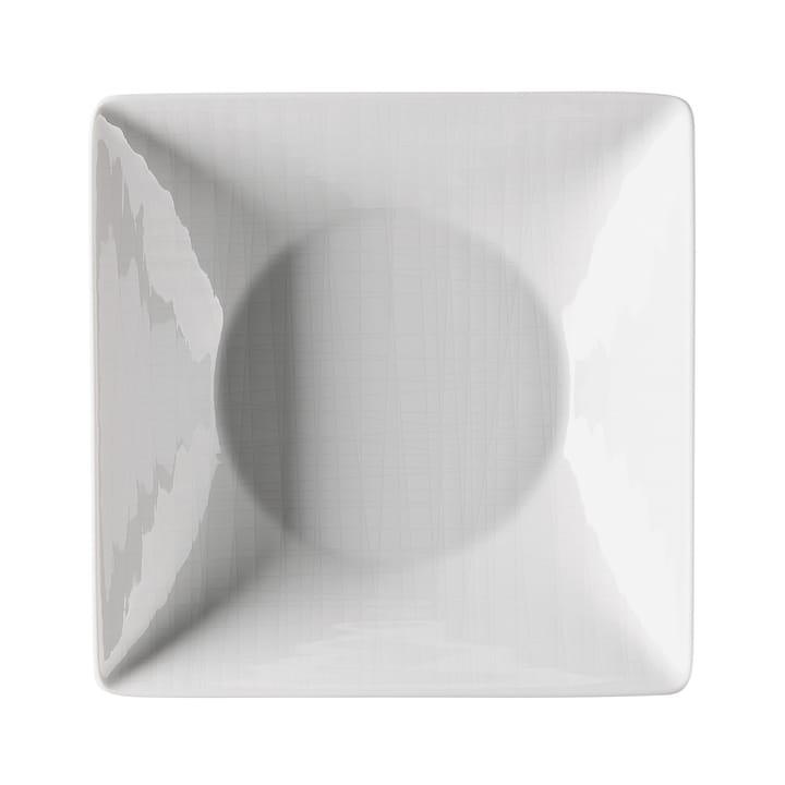Mesh kvadratisk djup tallrik 20 cm - vit - Rosenthal