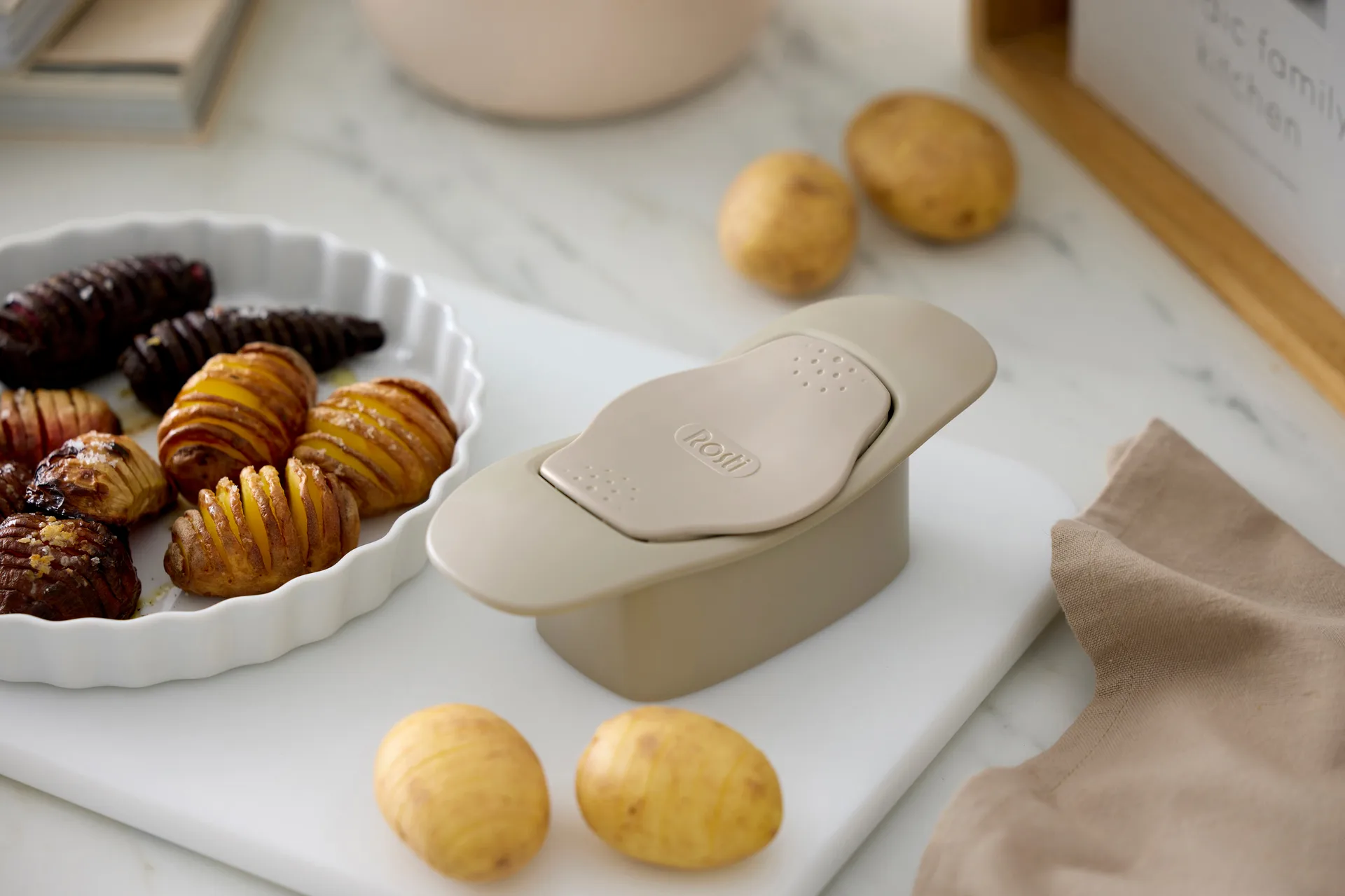 Classic hasselbackskärare, Humus Rosti