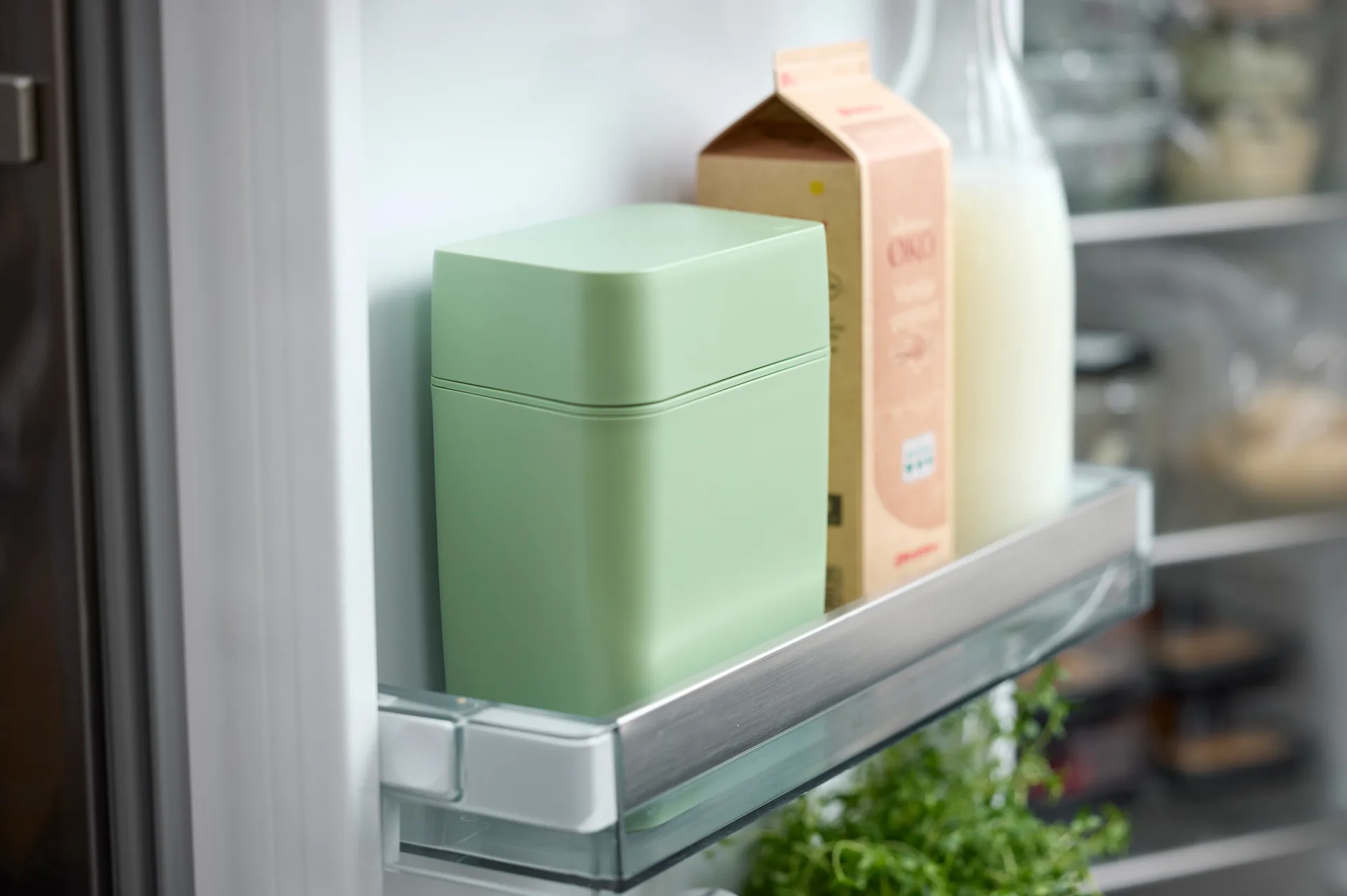 Classic ostlåda inkl ostskärare 16,5x10x19 cm, Misty green Rosti