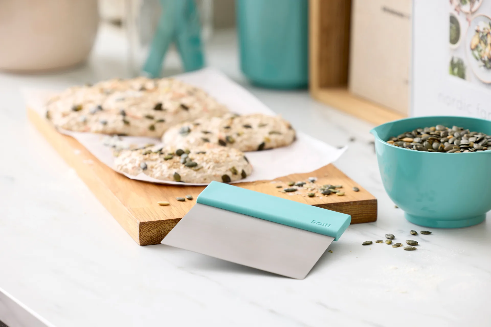 Emma degskärare stål, Nordic green Rosti