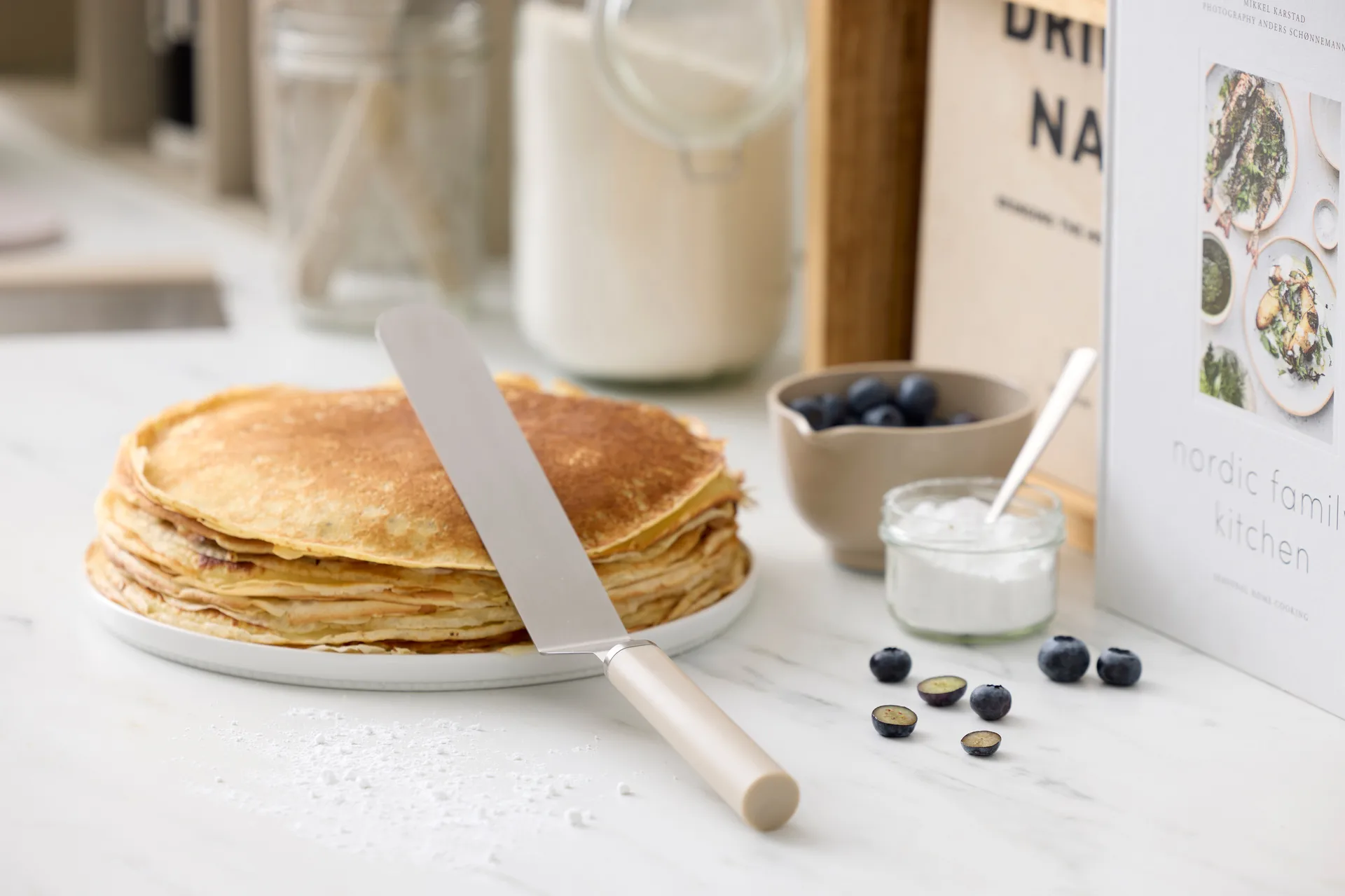 Emma palettkniv smal stål 33 cm, Humus Rosti