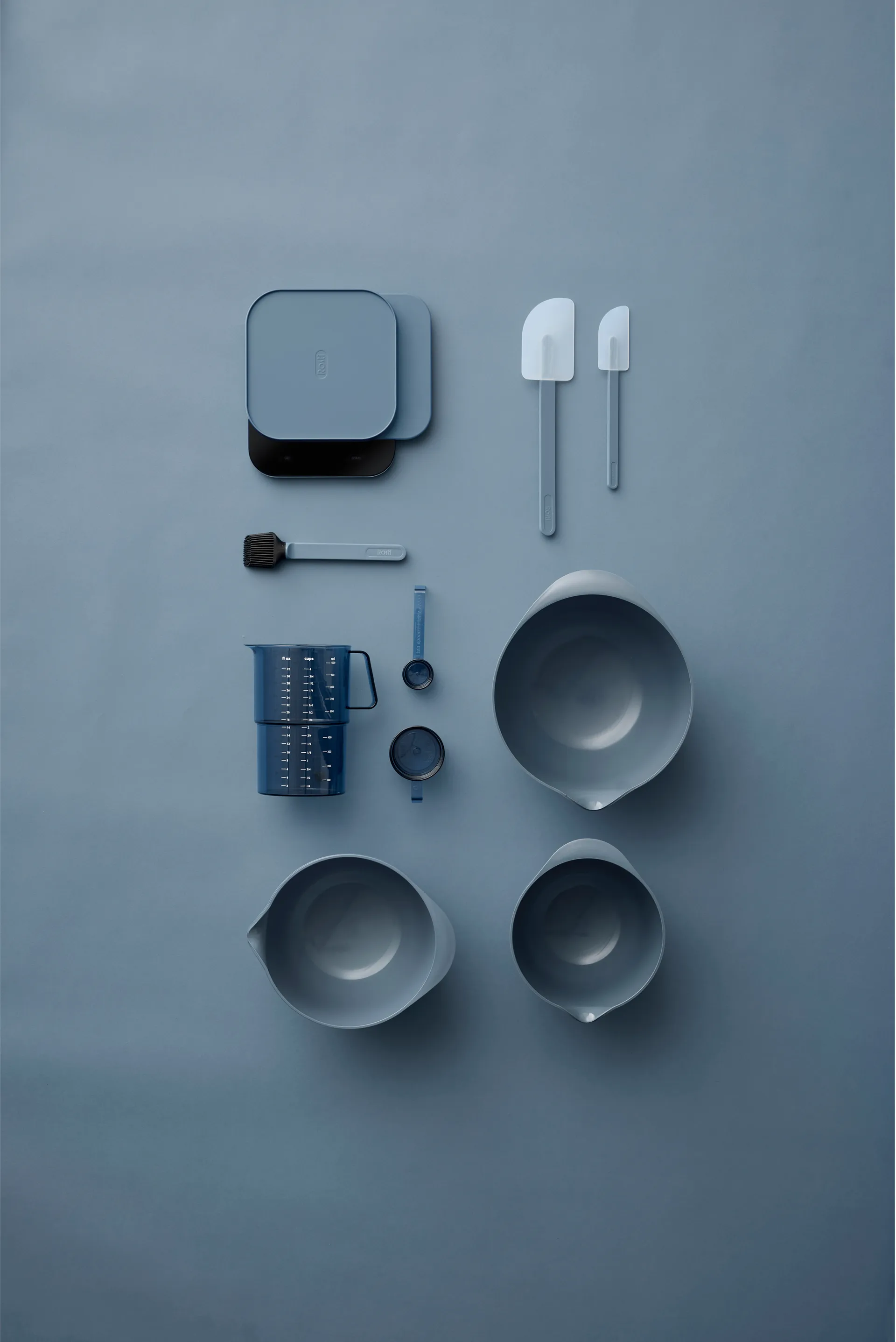 Margrethe skål 2 L, Dusty Blue Rosti