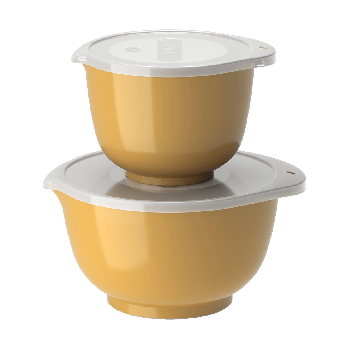 Rosti Margrethe skålset 2-pack Curry | Skandinavisk Design | Bunkar & Vispskålar | Gul
