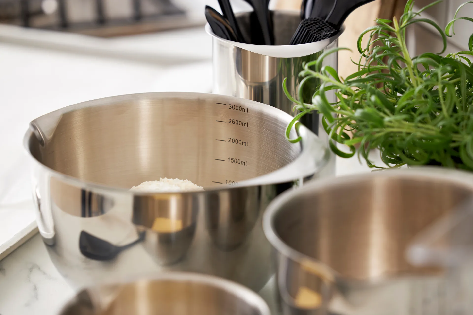 Margrethe skålset 3 delar, Rostfritt stål Rosti