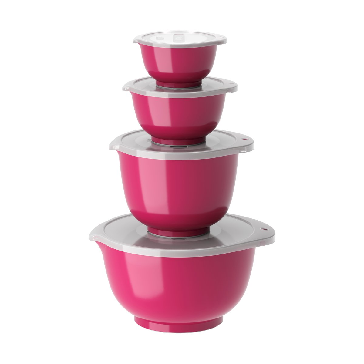 Rosti Margrethe skålset 4-pack Beetroot | Skandinavisk Design | Bunkar & Vispskålar | Röd