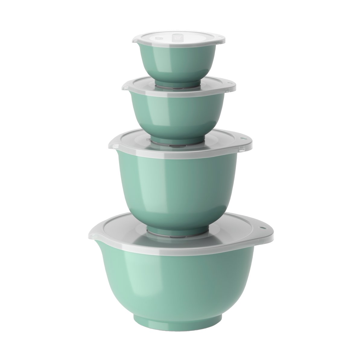 Rosti Margrethe skålset 4-pack Nordic green | Skandinavisk Design | Bunkar & Vispskålar | Grön