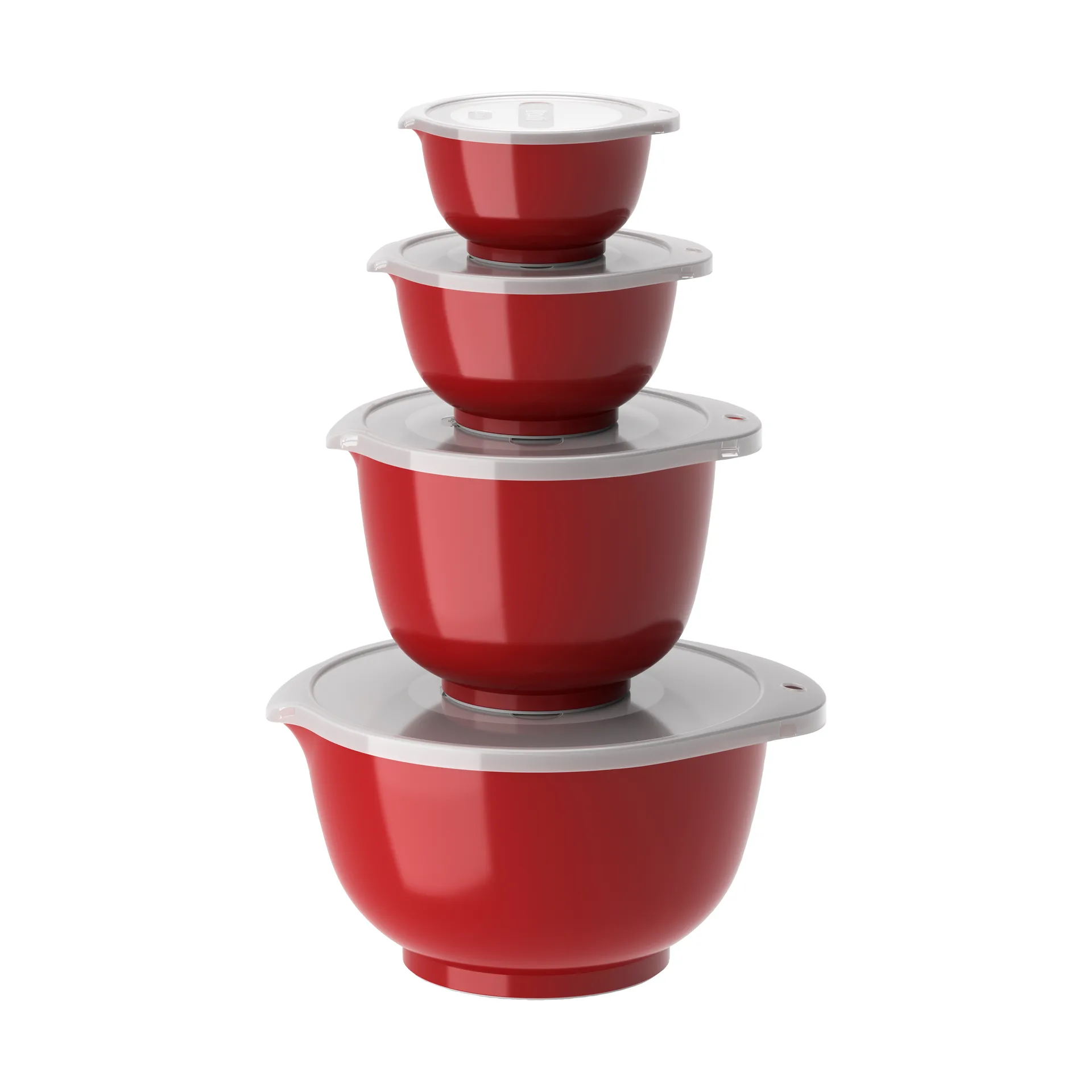 Margrethe skålset 4-pack, Röd Rosti