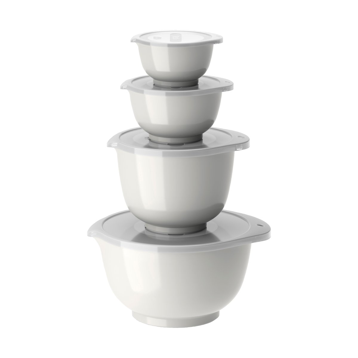 Rosti Margrethe skålset 4-pack Vit | Skandinavisk Design | Bunkar & Vispskålar | Vit
