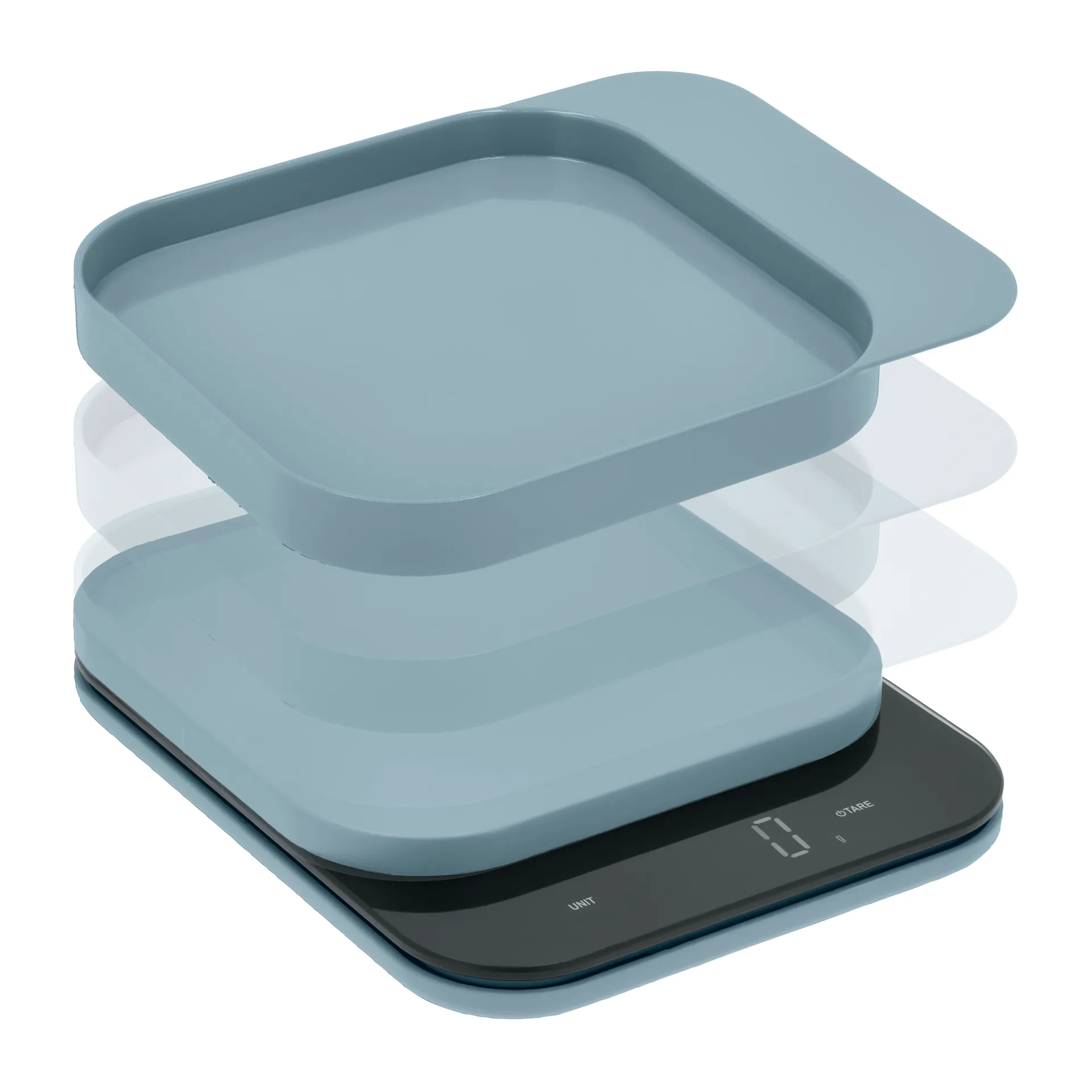 Mensura köksvåg, Dusty blue Rosti