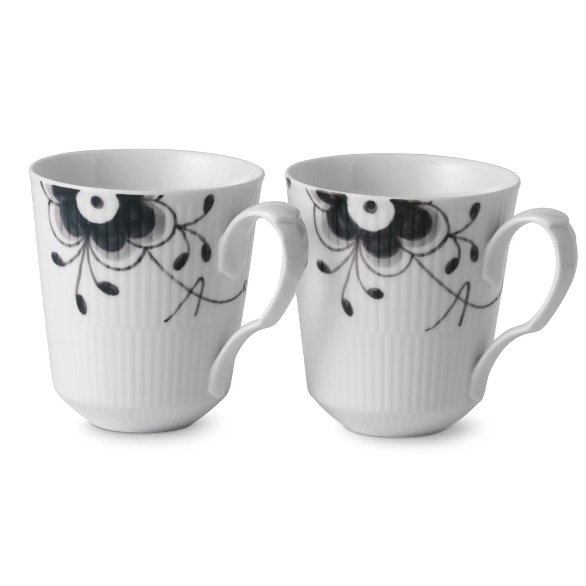 Black Fluted Mega kopp 2-pack, 37 cl Royal Copenhagen