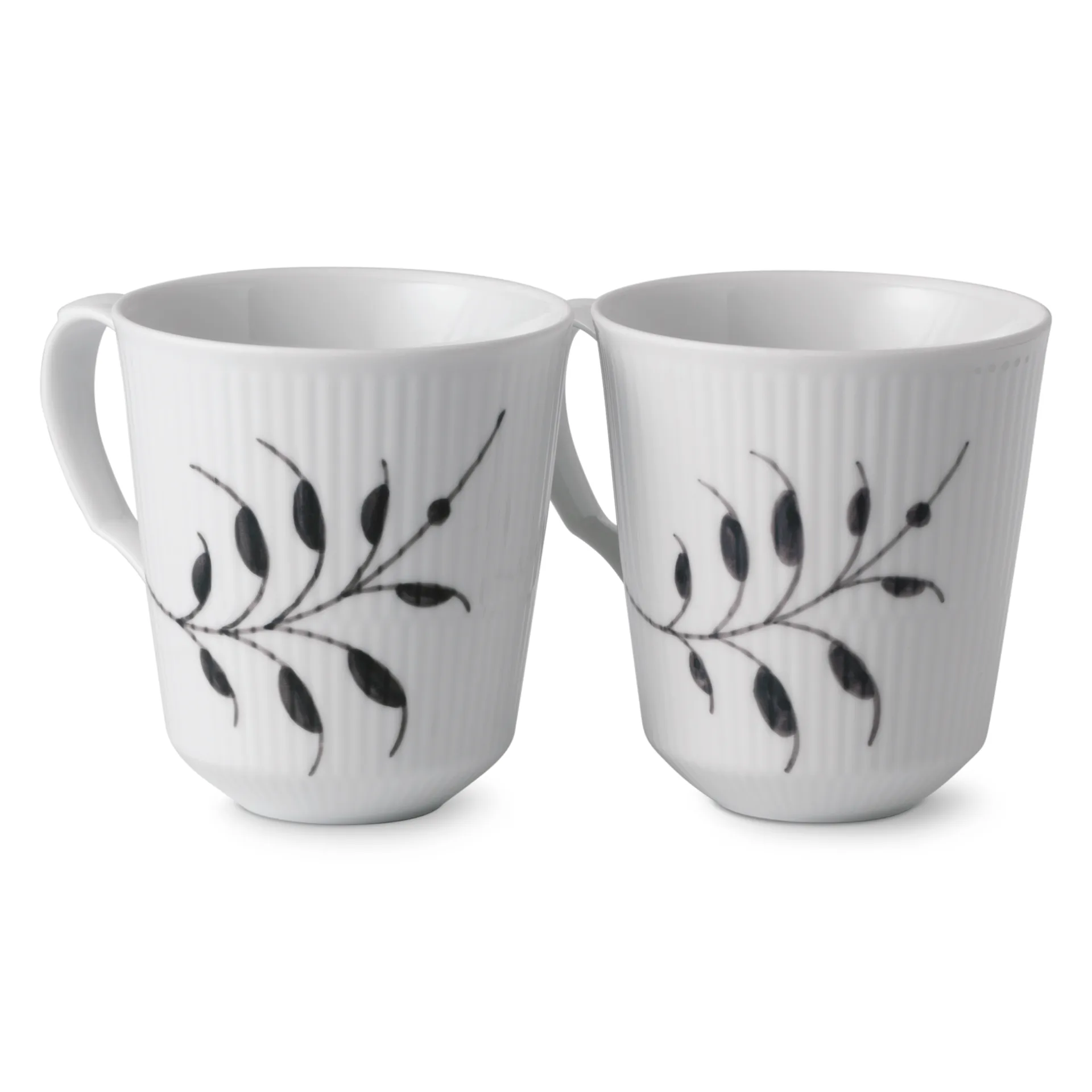 Black Fluted Mega kopp 2-pack, 37 cl Royal Copenhagen