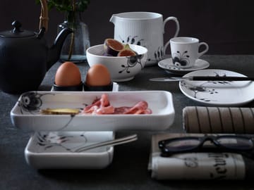 Black Fluted Mega rektangulärt fat - 36 cm - Royal Copenhagen