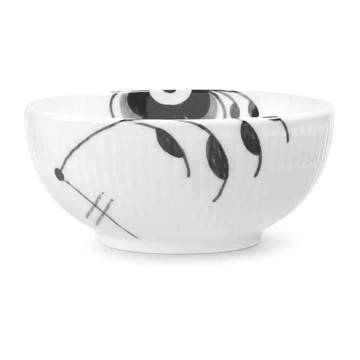 Black Fluted Mega skål, Ø11,5 cm Royal Copenhagen