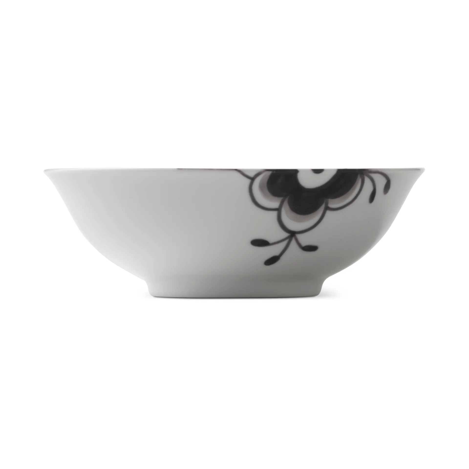 Black Fluted Mega skål, Ø 16 cm Royal Copenhagen