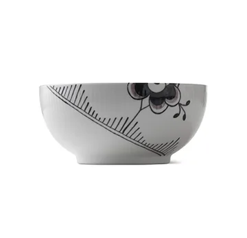 Black Fluted Mega skål - Ø18 cm - Royal Copenhagen