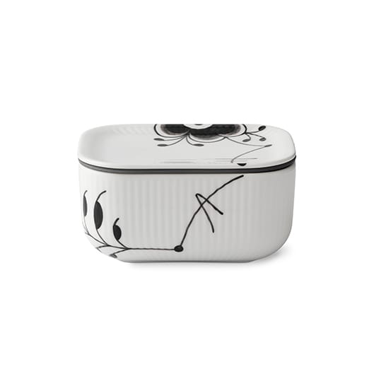Black Fluted Mega smörask - 6,8 cm - Royal Copenhagen