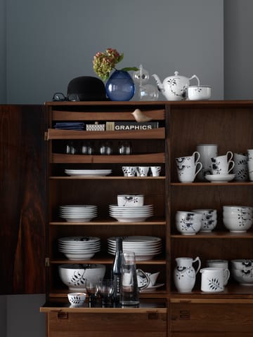 Black Fluted Mega tallrik 2 - Ø 22 cm - Royal Copenhagen