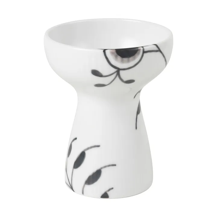 Black Fluted vas 11 cm - White-black - Royal Copenhagen