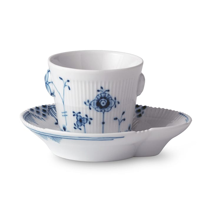 Blue Elements espressokopp med fat, 9 cl Royal Copenhagen