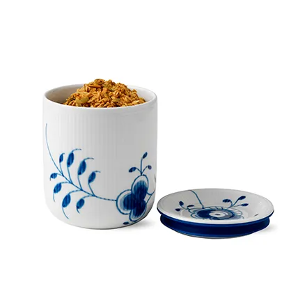 Blue Fluted Mega förvaringsburk, 80 cl Royal Copenhagen