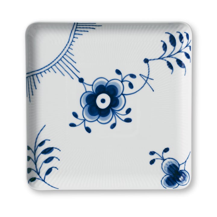 Blue Fluted Mega kvadratisk tallrik, 20x20 cm Royal Copenhagen