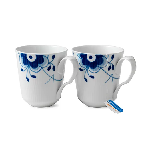 Blue Fluted Mega mugg 2-pack, 37 cl Royal Copenhagen