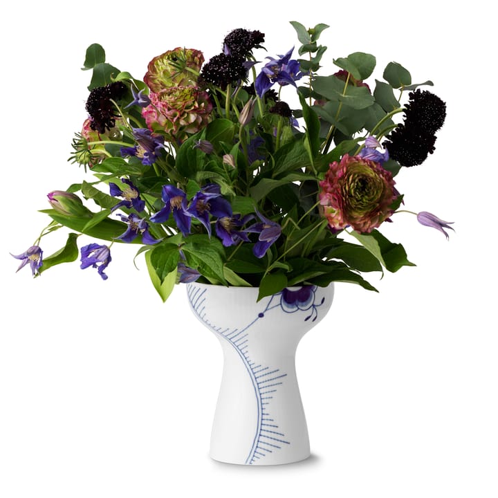 Blue Fluted Mega öppen vas, 19 cm Royal Copenhagen
