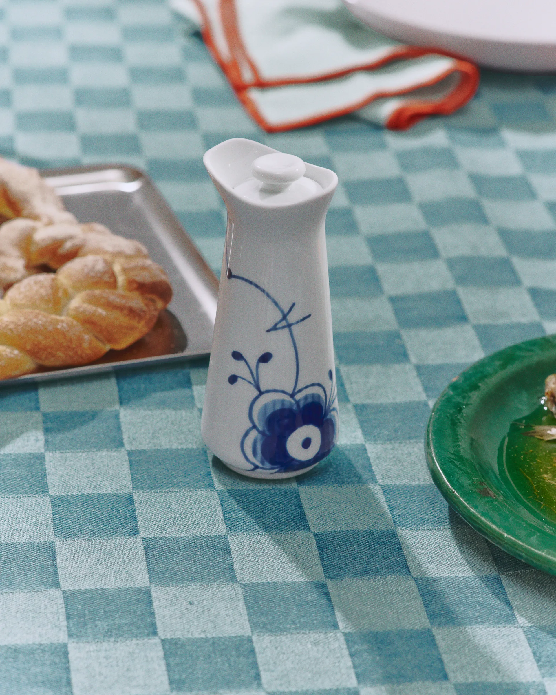 Blue Fluted Mega såskanna med lock 0,33 L, White-blue Royal Copenhagen